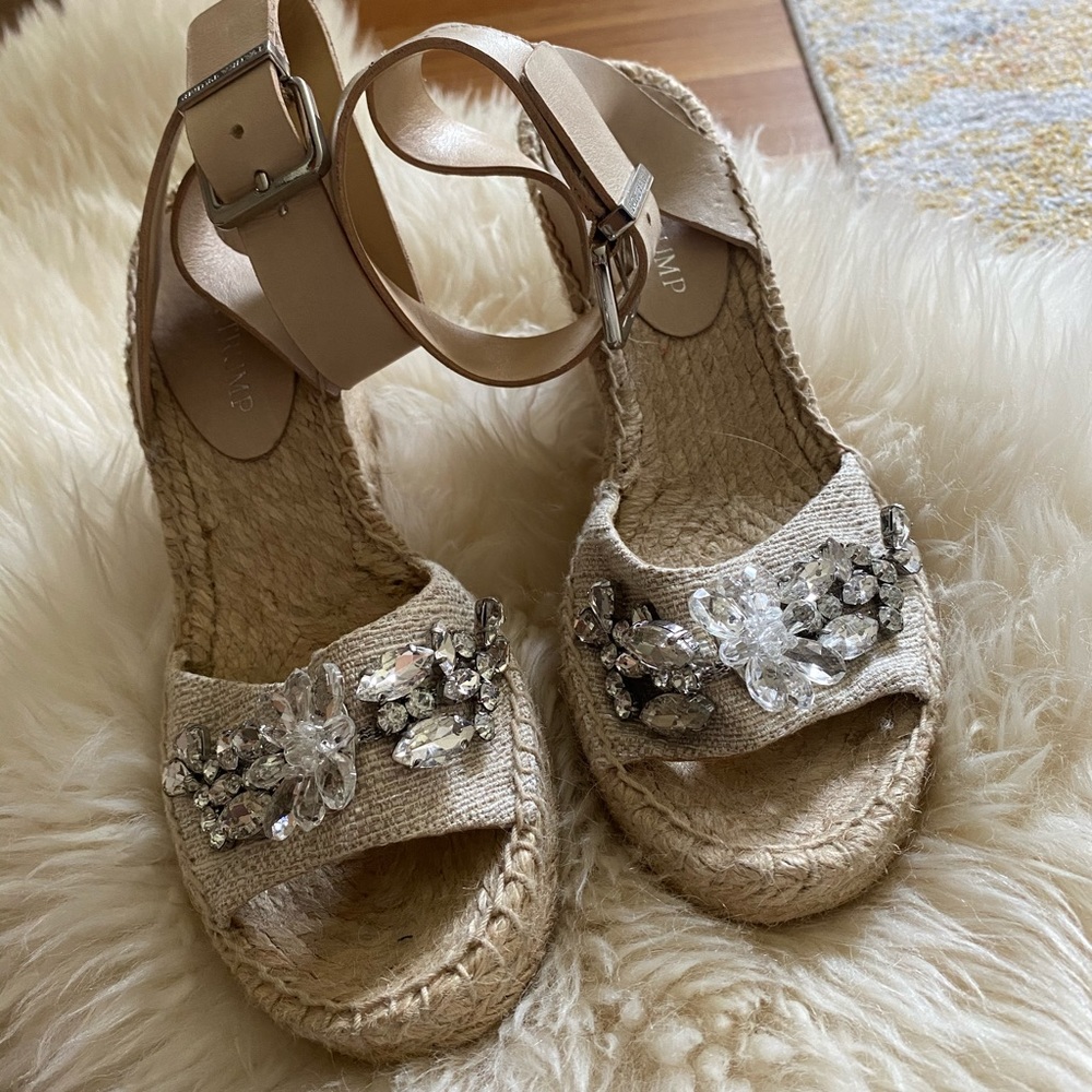 Ivanka Trump Wedge Jewel Espadrille